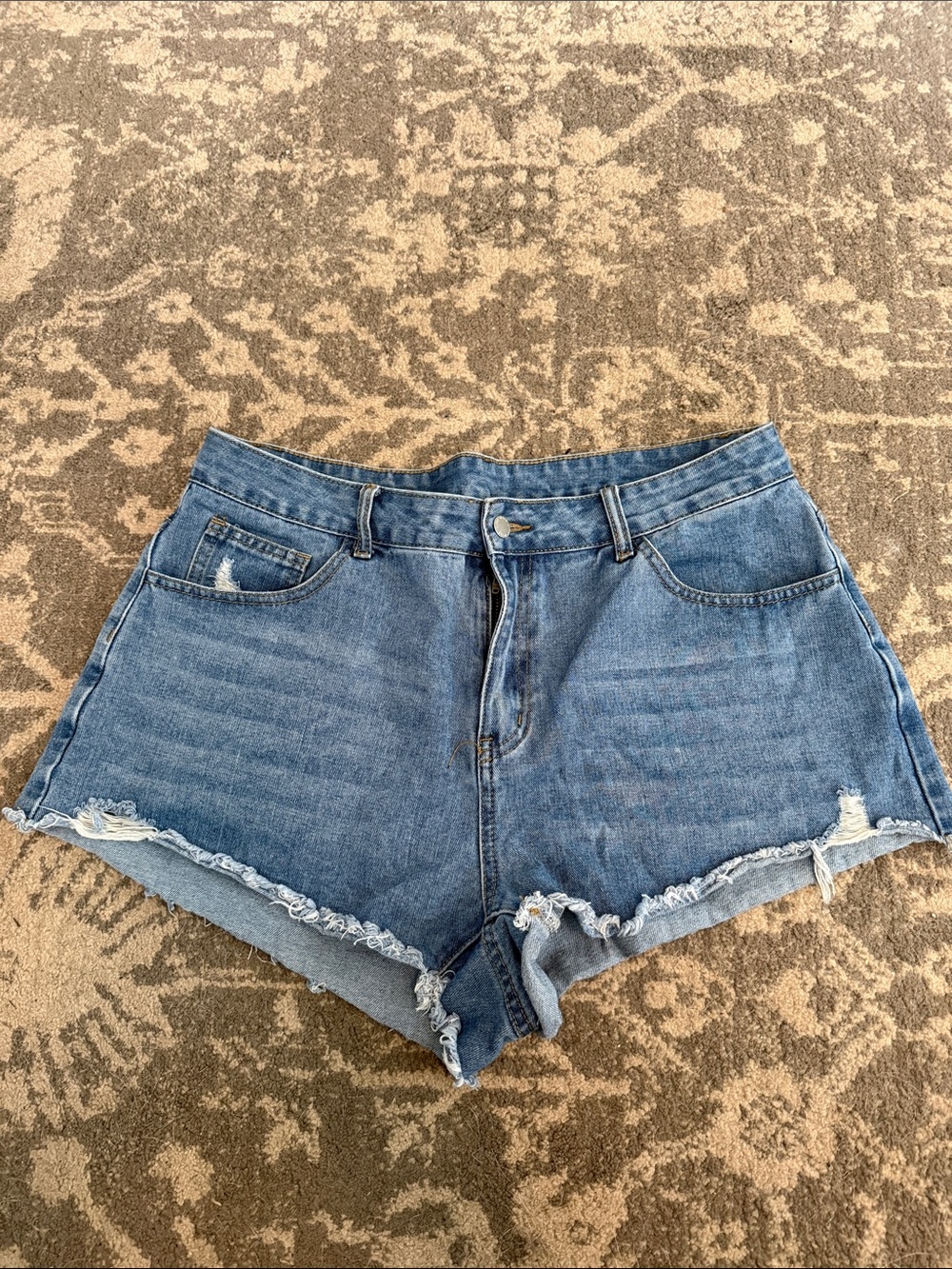 Shein 1x curve jean shorts